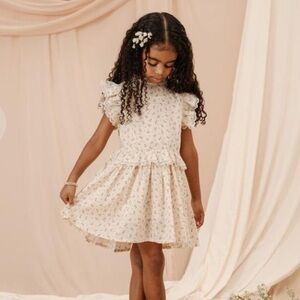 Noralee Alice floral ruffle trim dress